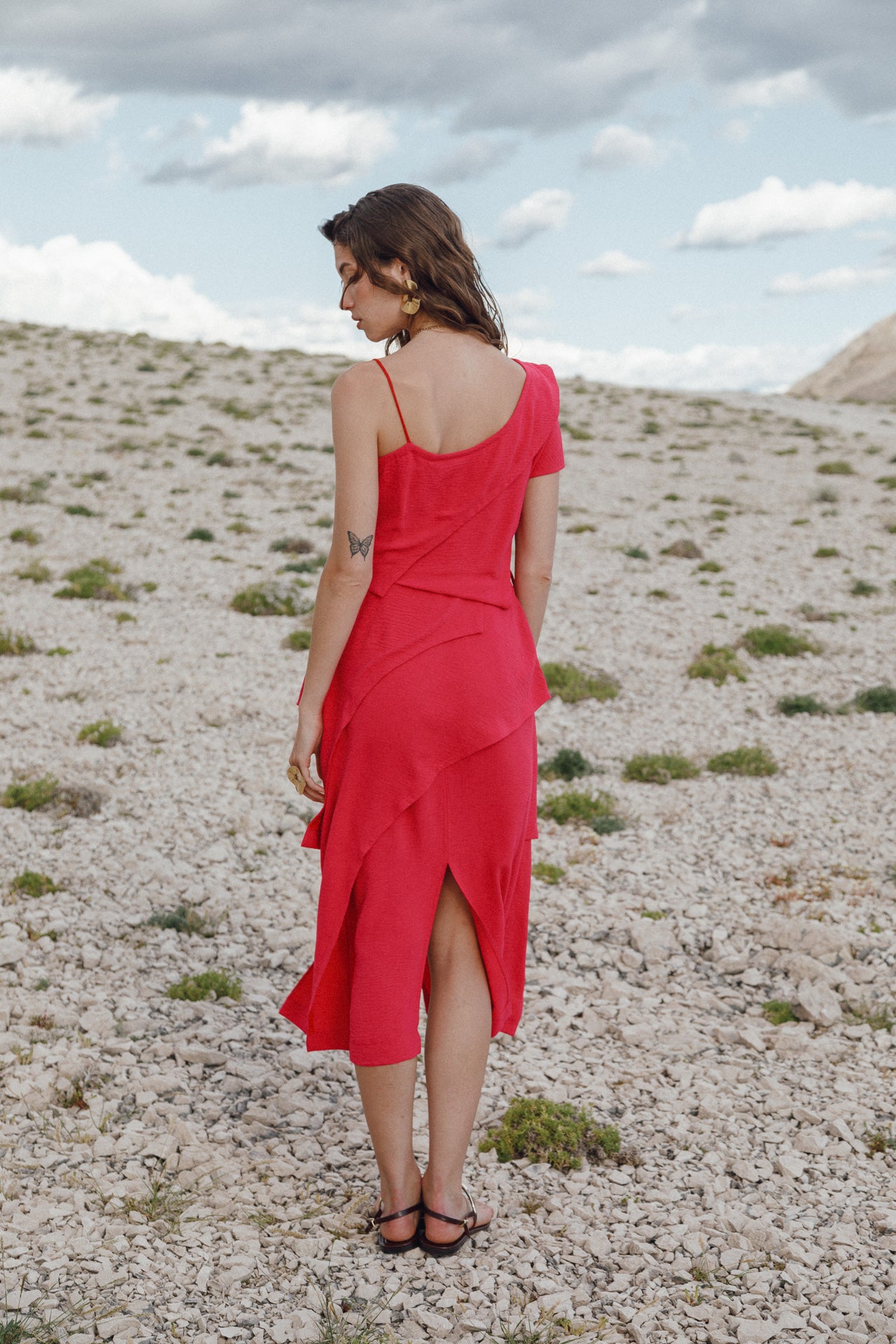 *COSMOS Fuchsia Dress