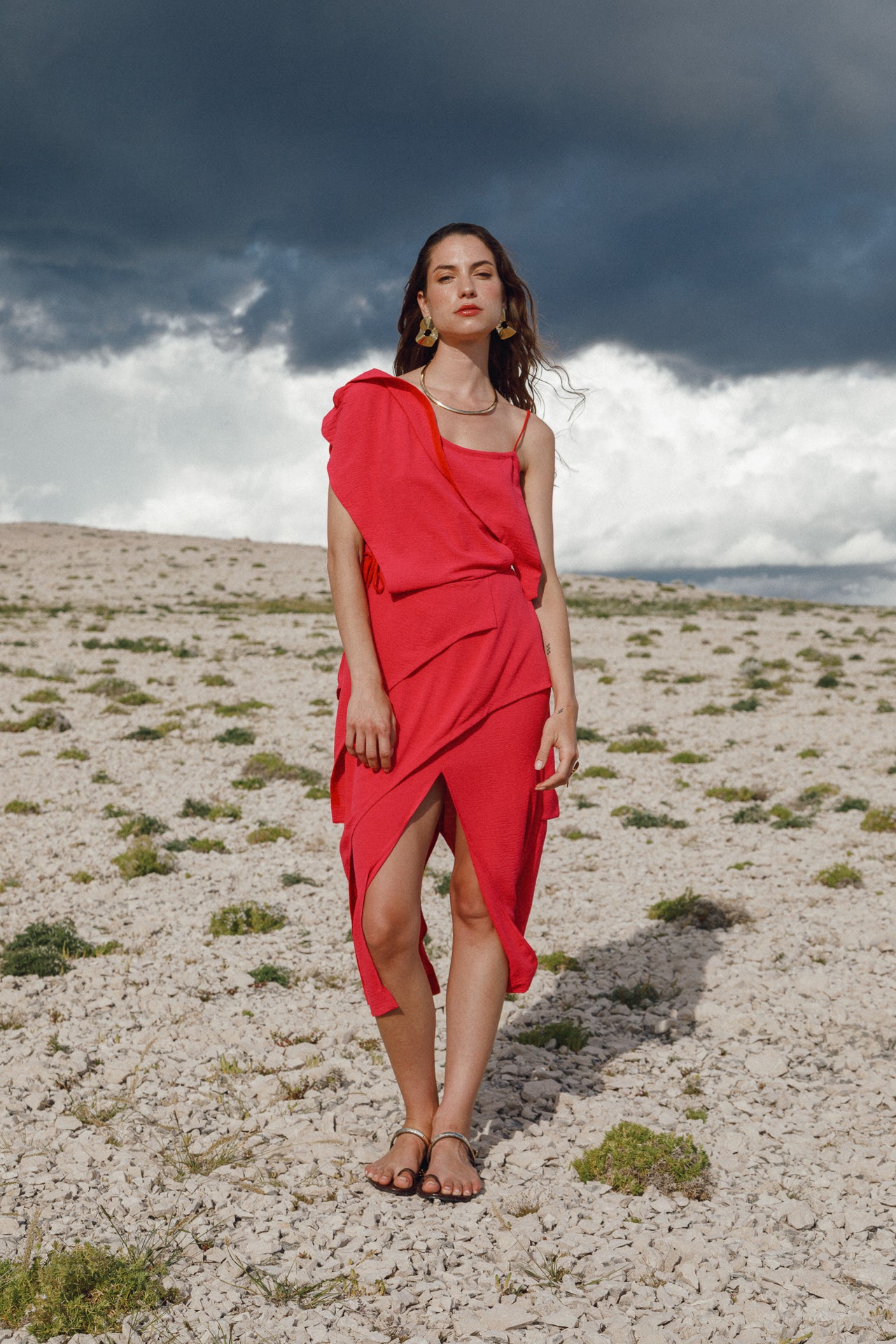 *COSMOS Fuchsia Dress