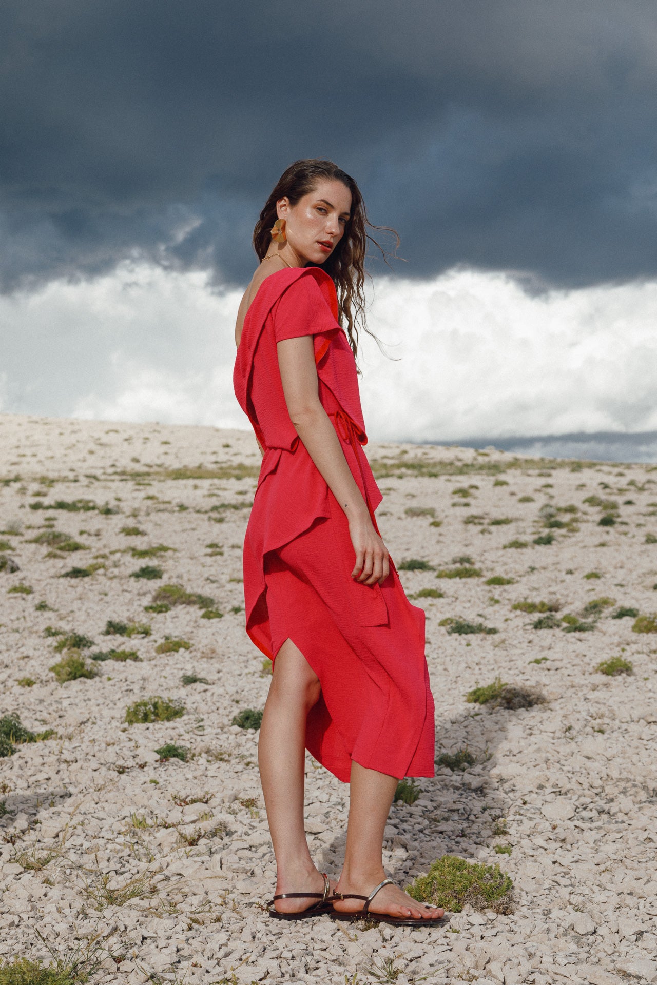 *COSMOS Fuchsia Dress