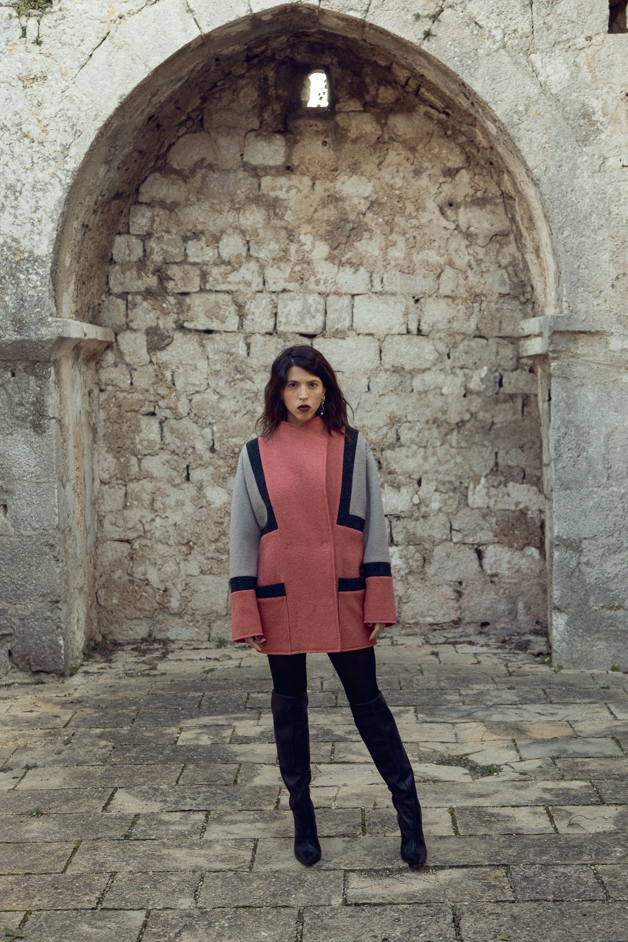 *HELENA Geometric Coat