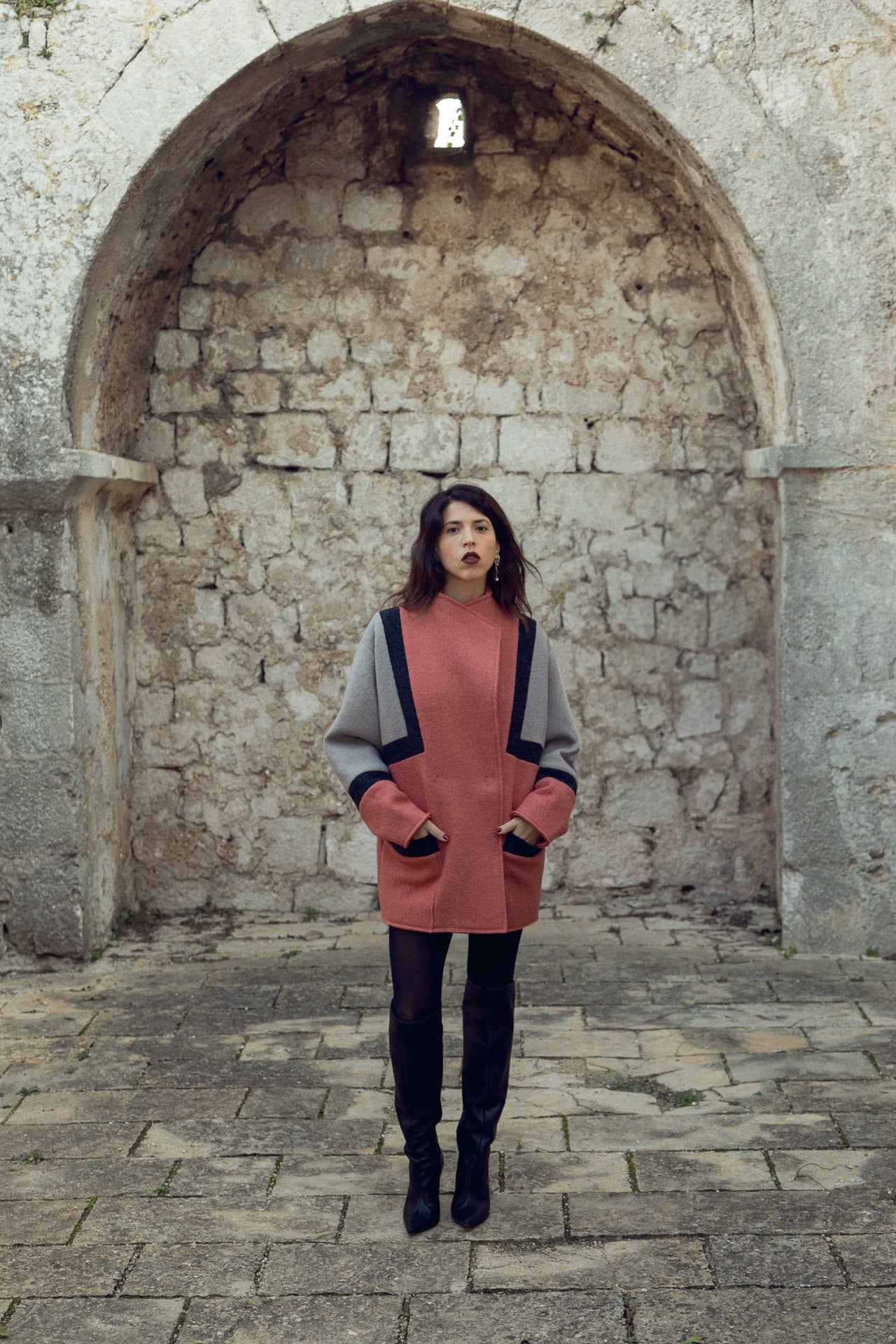 *HELENA Geometric Coat